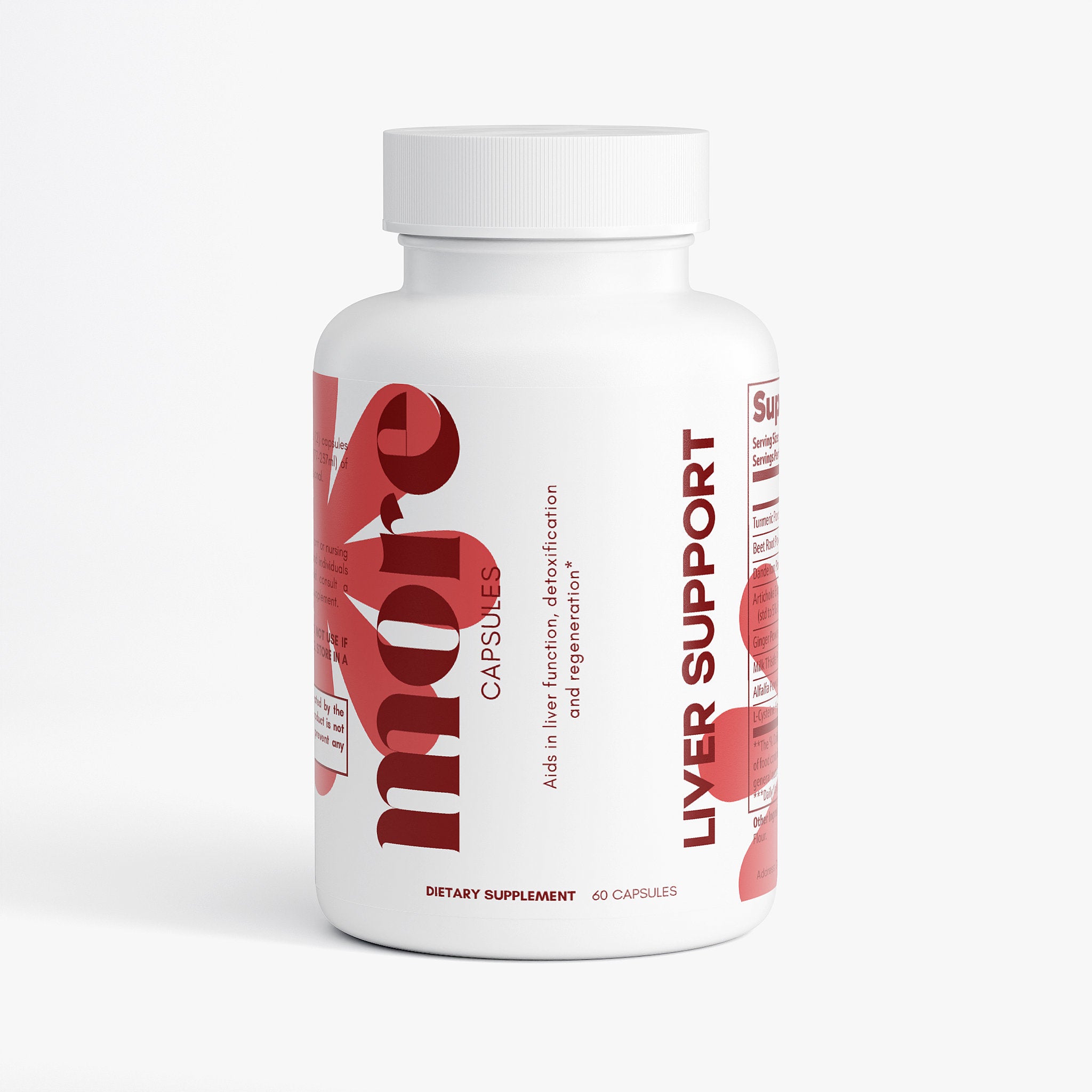 Liver Support capsules bottle for digestive health